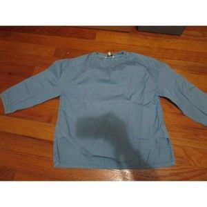 "Barn Of Monkeys" girls size 8 blue long sleeve cotton top